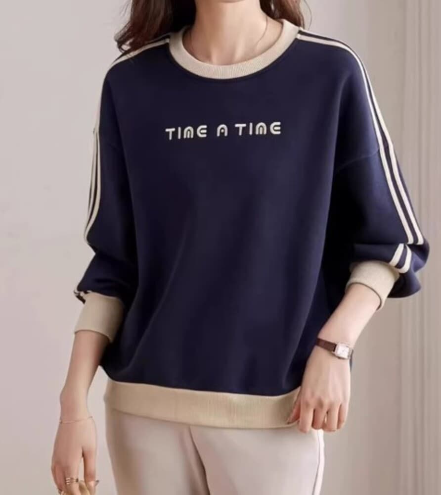 ブルベ夏/ブルベ冬服 ラウンドネックトレーナー