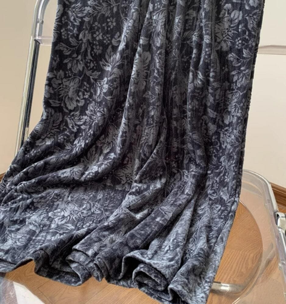 ブルベ冬服 花柄マーメイドスカート
