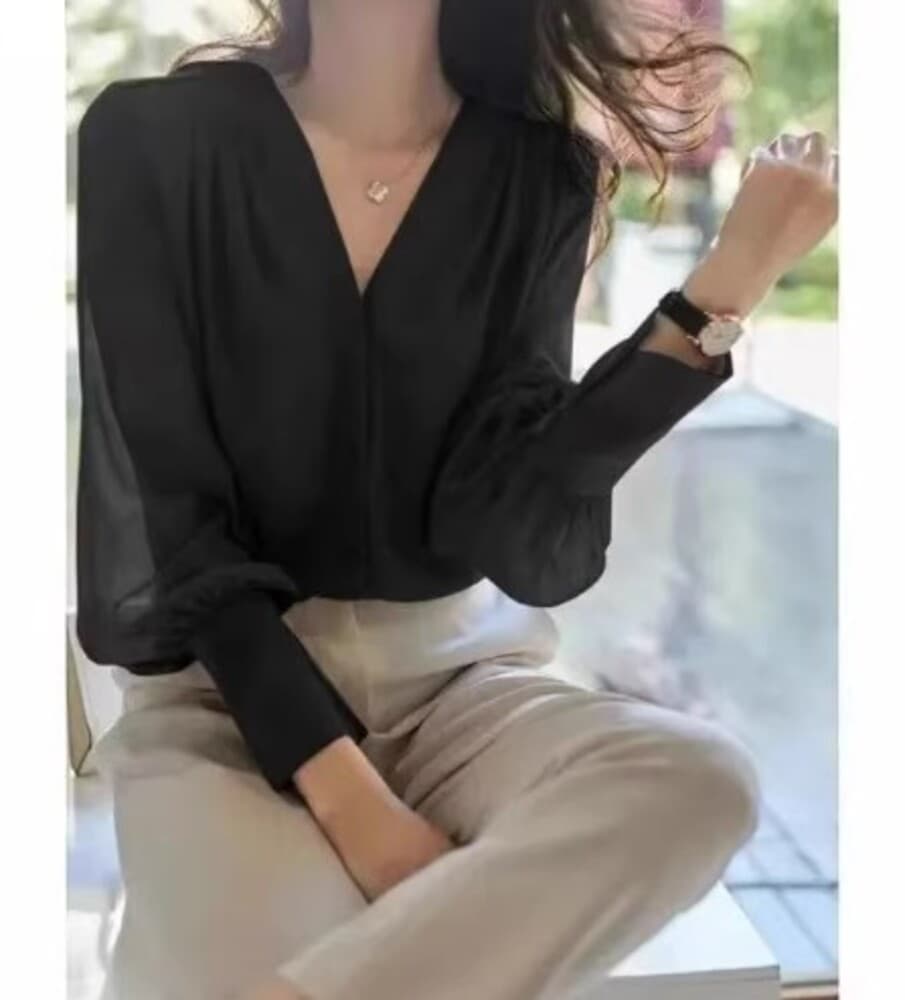 ブルベ冬服 ふんわりスリーブブラウス