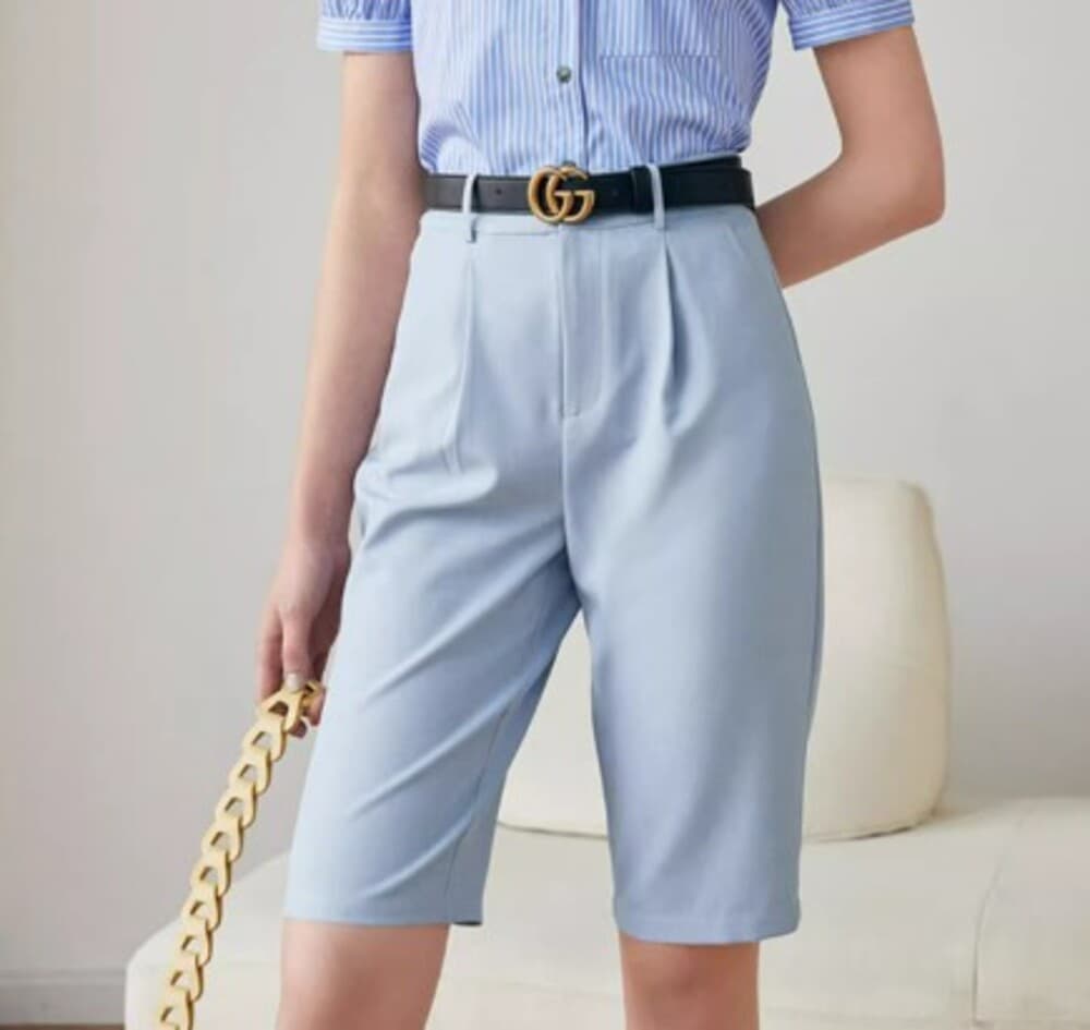 ブルベ夏服 ハイウスト ミドルパンツ
