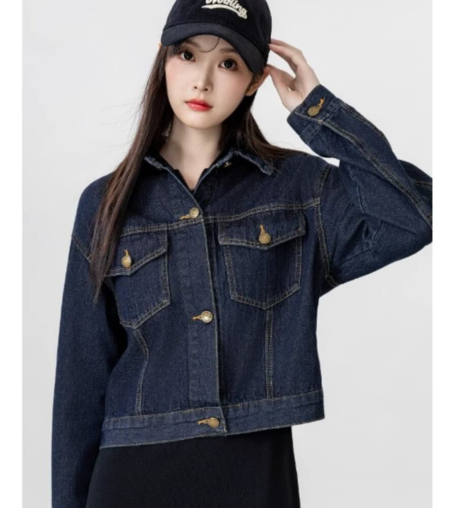 ブルベ冬服 ショート丈デニムGジャン