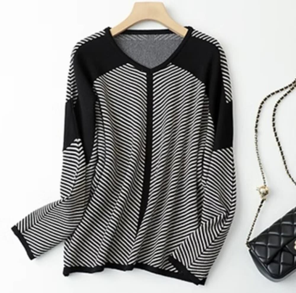 ブルベ夏/ブルベ冬服 切り替え長袖Tシャツ