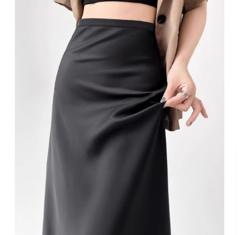 ブルベ夏/ブルベ冬服 サテンスカート