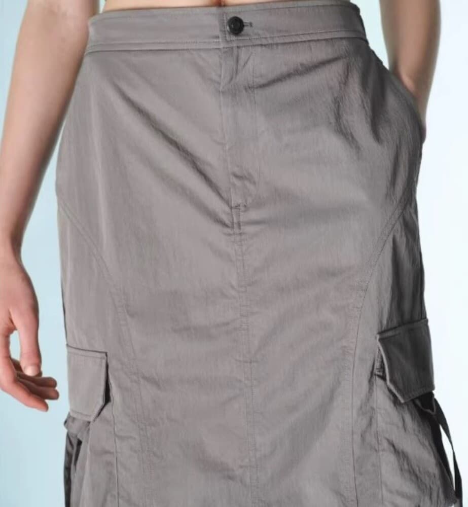 ブルベ夏/ブルベ冬服 カーゴロングスカート