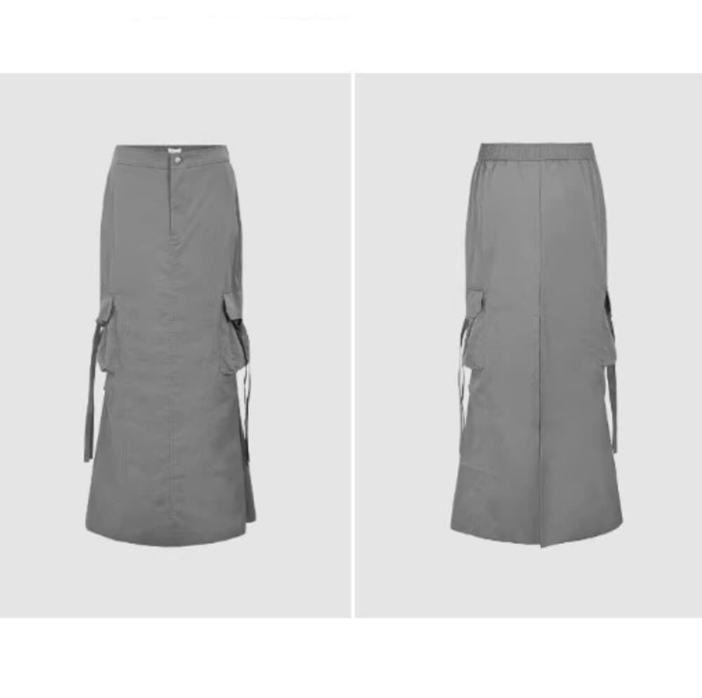 ブルベ夏/ブルベ冬服 カーゴロングスカート