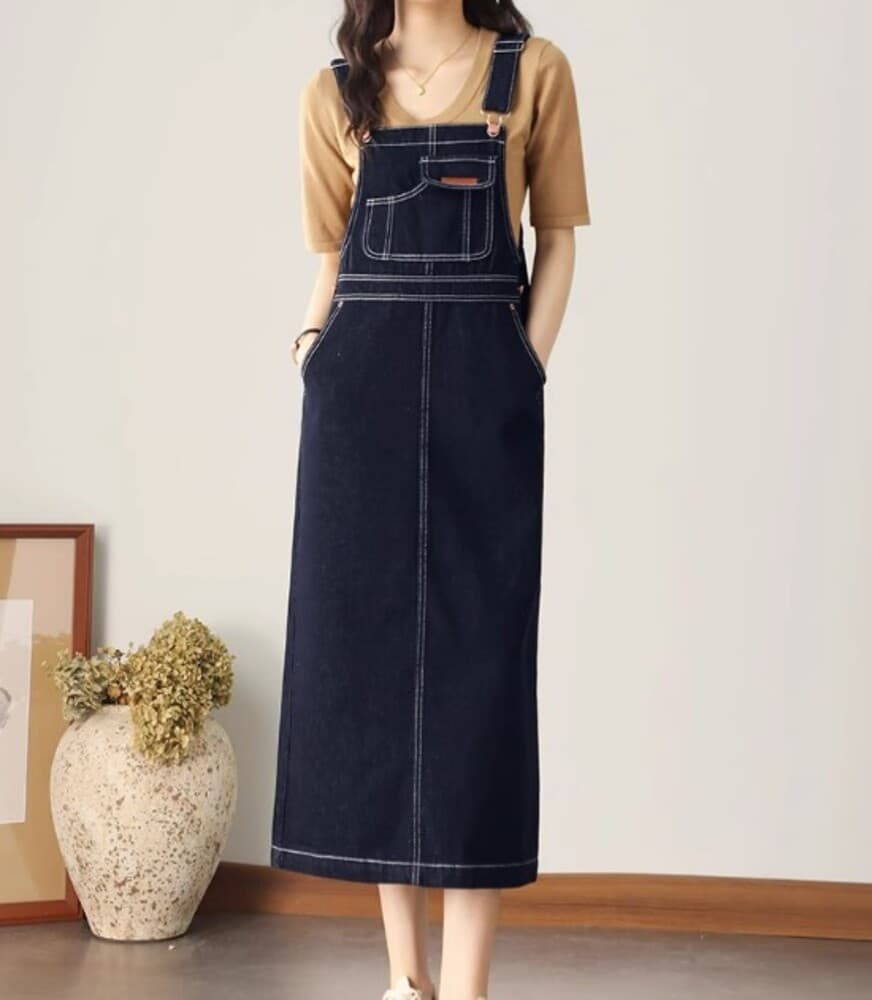 ブルベ夏/ブルベ冬服 デニムジャンスカスカート