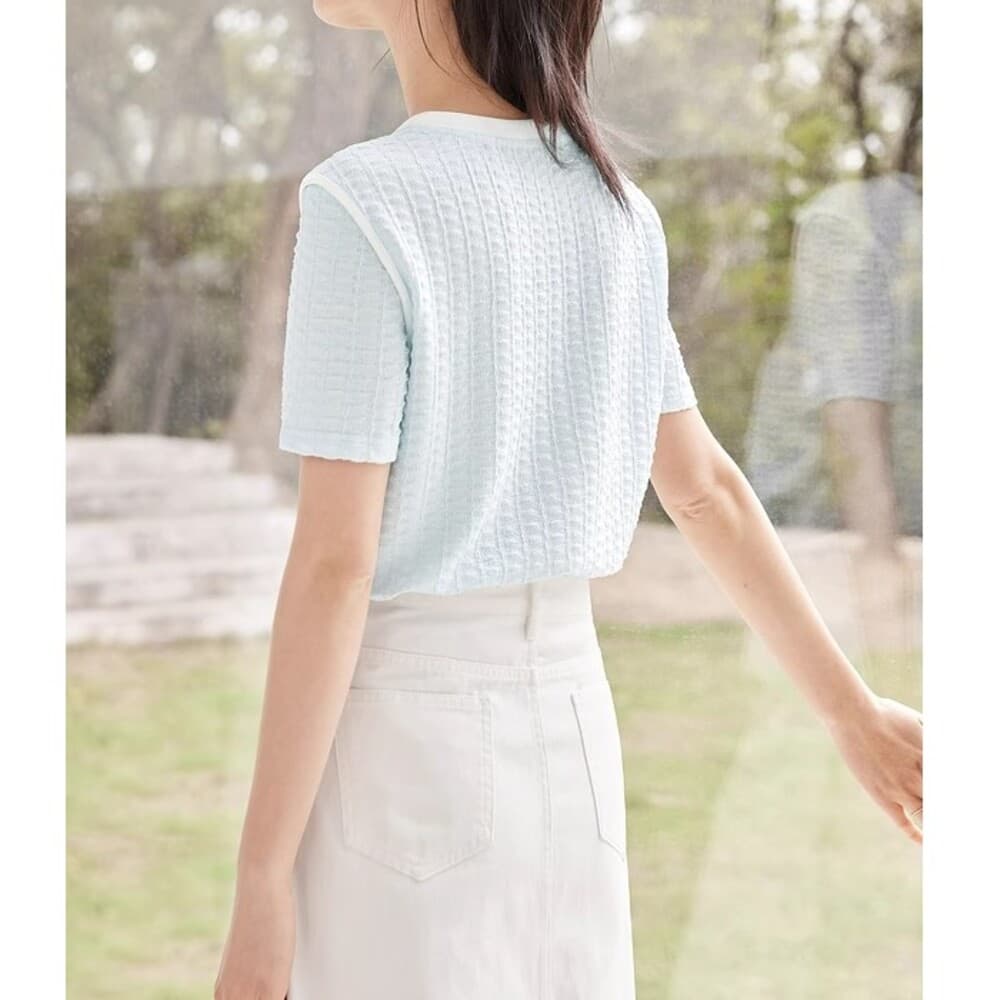 ブルベ夏/ブルベ冬服 ラウンドネックTシャツ