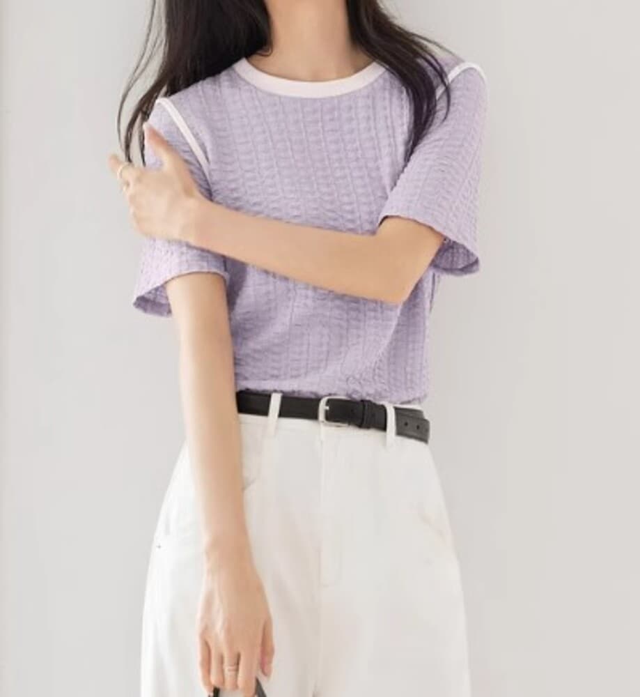 ブルベ夏/ブルベ冬服 ラウンドネックTシャツ