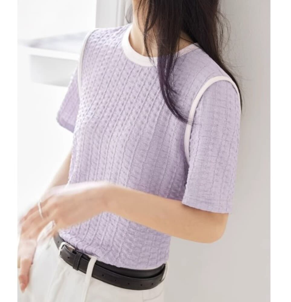 ブルベ夏/ブルベ冬服 ラウンドネックTシャツ