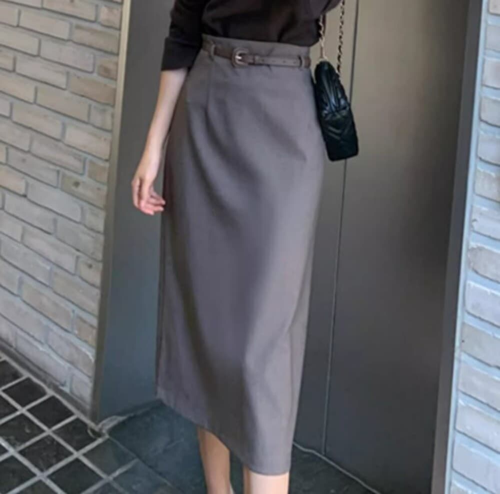 ブルベ冬服 タイトミディスカート