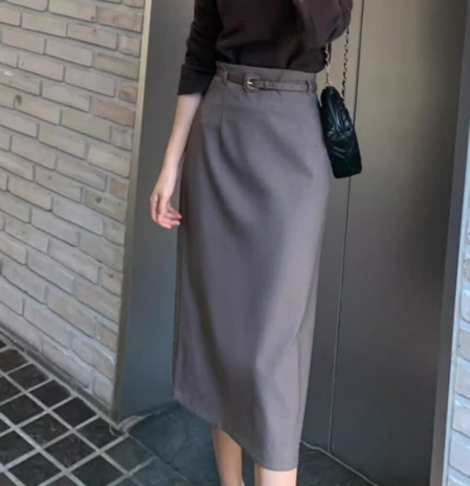 ブルベ冬服 タイトミディスカート