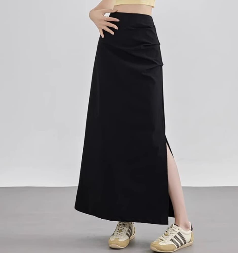 ブルベ夏/ブルベ冬服 スリムフィットロングスカート