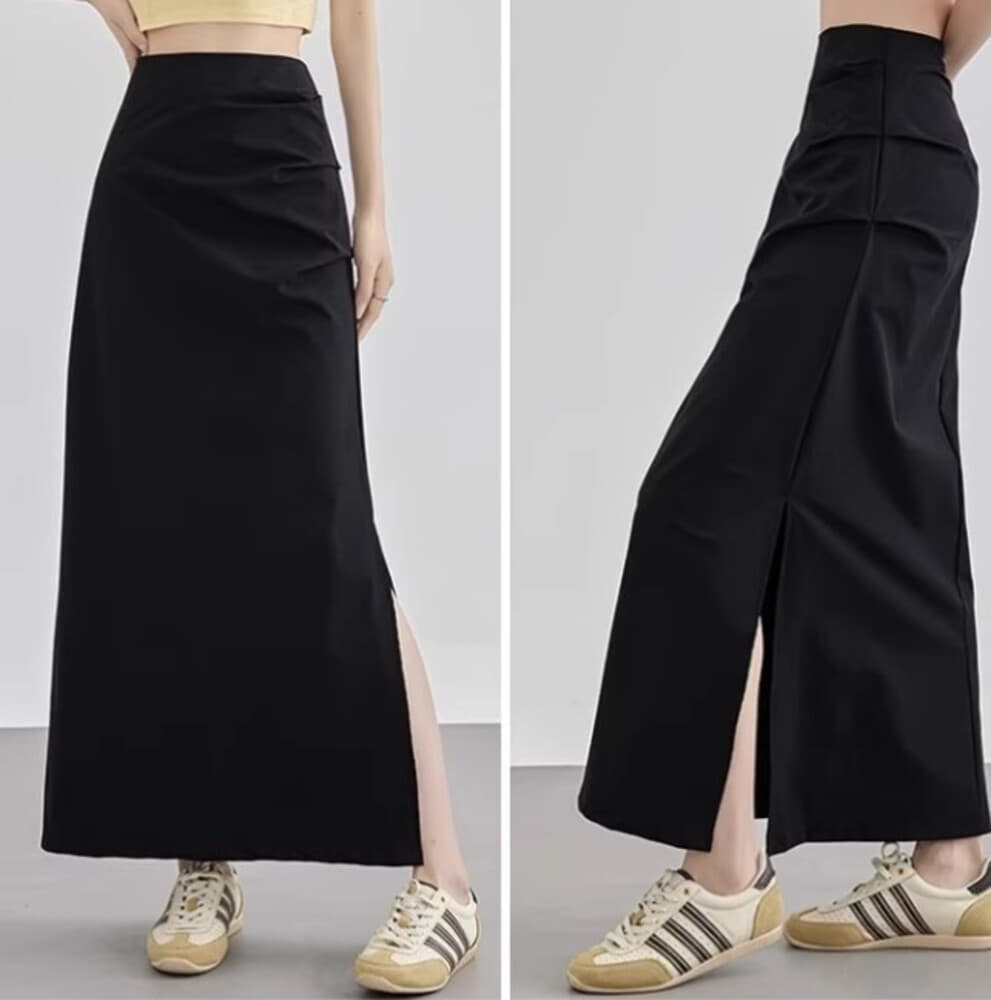 ブルベ夏/ブルベ冬服 スリムフィットロングスカート