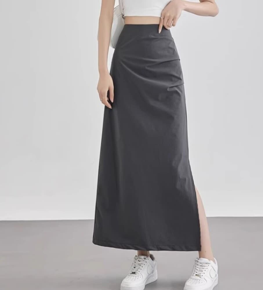 ブルベ夏/ブルベ冬服 スリムフィットロングスカート