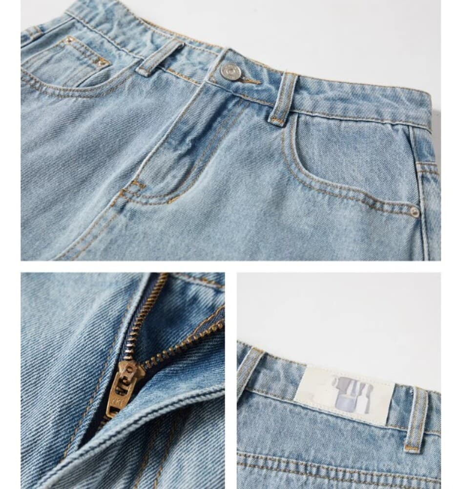 ブルベ夏/ブルベ冬服 マキシレングス デニムスカート