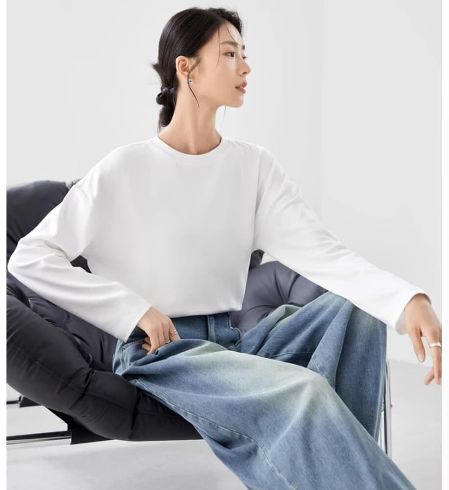 ブルベ夏/ブルベ冬服 シンプルトレーナー