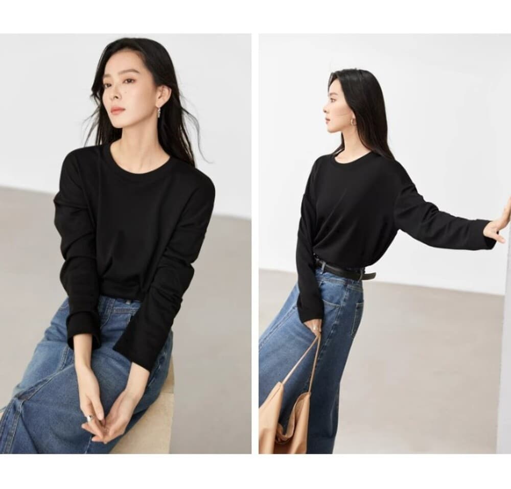 ブルベ夏/ブルベ冬服 シンプルトレーナー