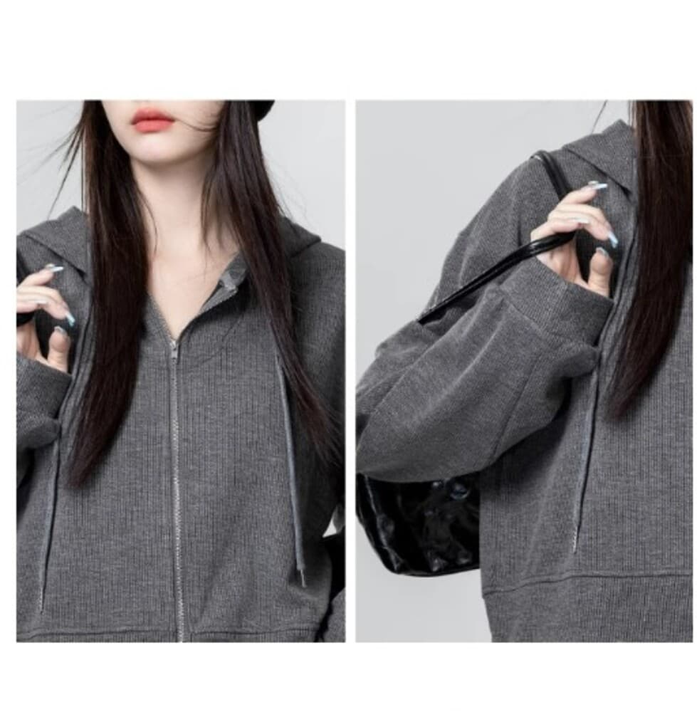 ブルベ夏/ブルベ冬服 クロップド丈パーカー