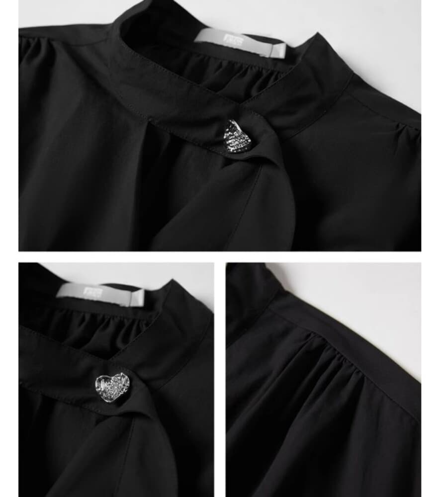 ブルベ夏/ブルベ冬服 オフネック ブラウス