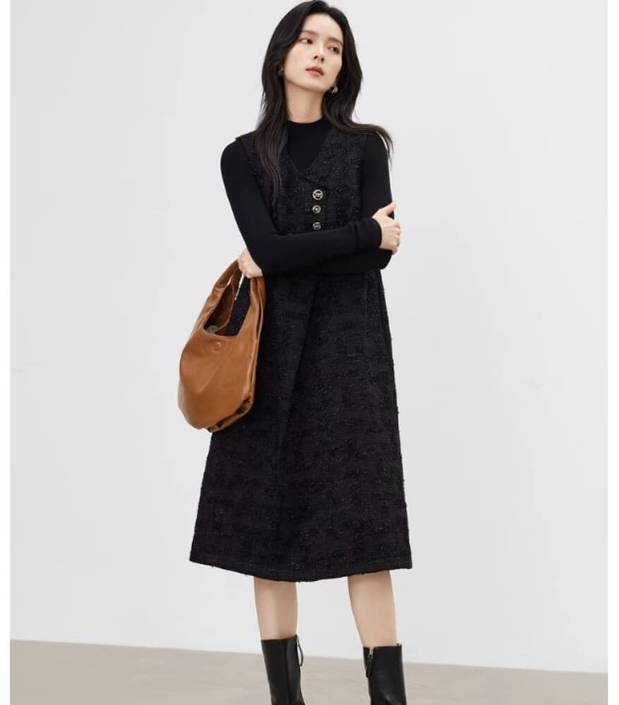 ブルベ冬服 ノースリーブワンピース