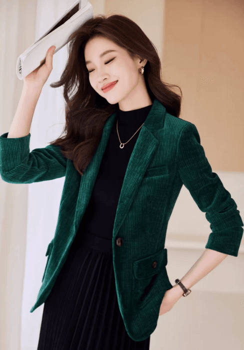 ブルベ冬服 コーデュロイ スリムジャケット