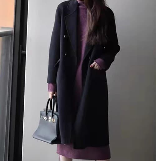 ブルベ冬服 ウエストベルト タートルネックワンピース