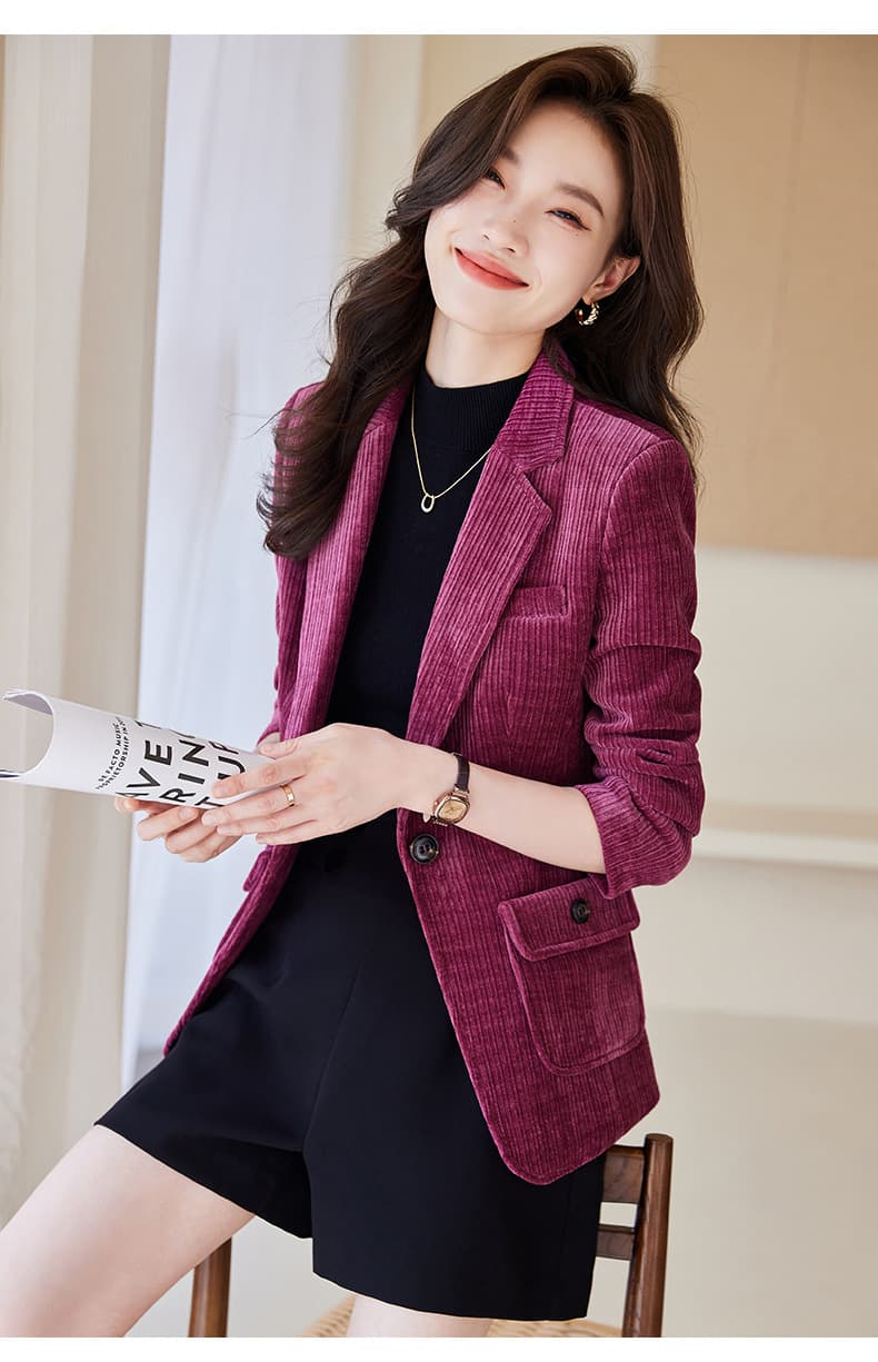 ブルベ冬服 コーデュロイ スリムジャケット