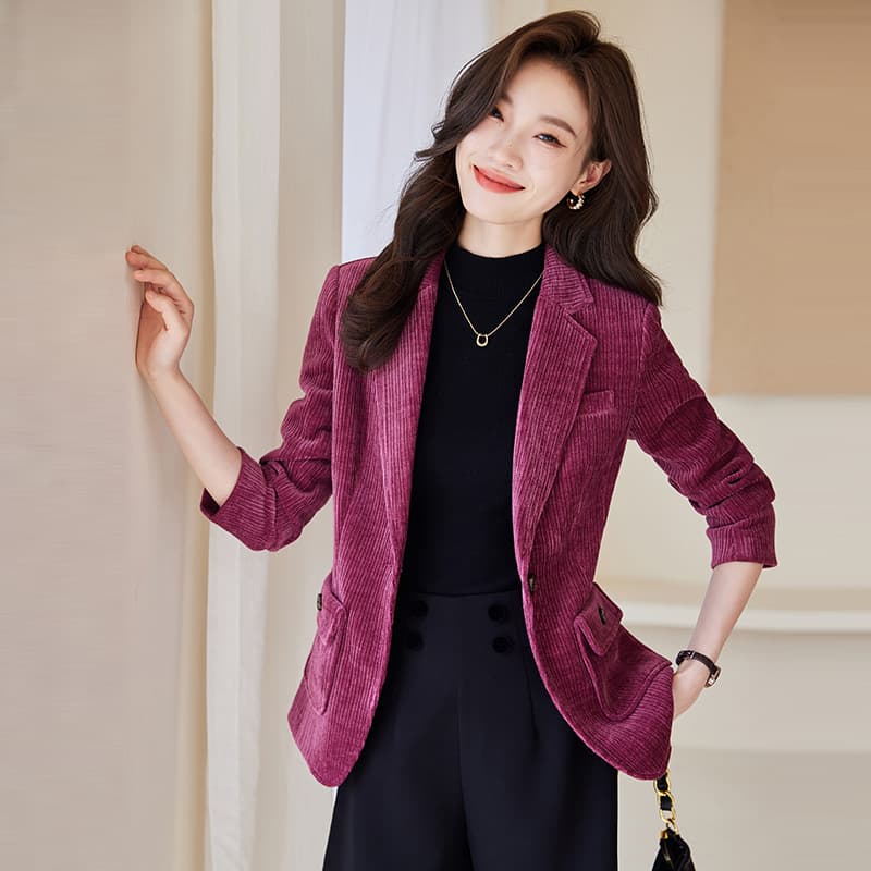 ブルベ冬服 コーデュロイ スリムジャケット