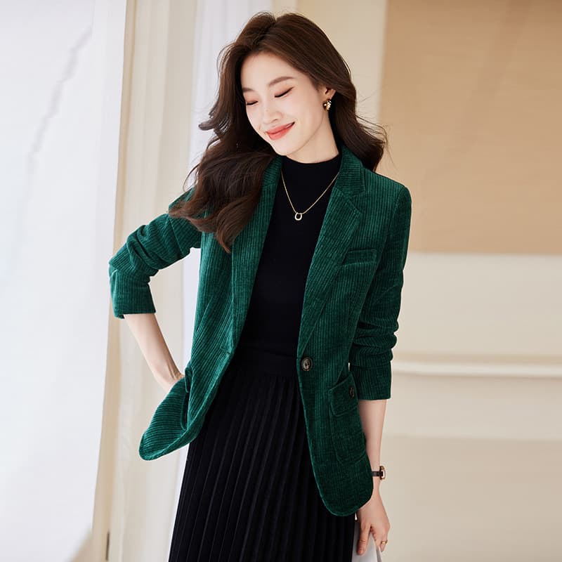 ブルベ冬服 コーデュロイ スリムジャケット