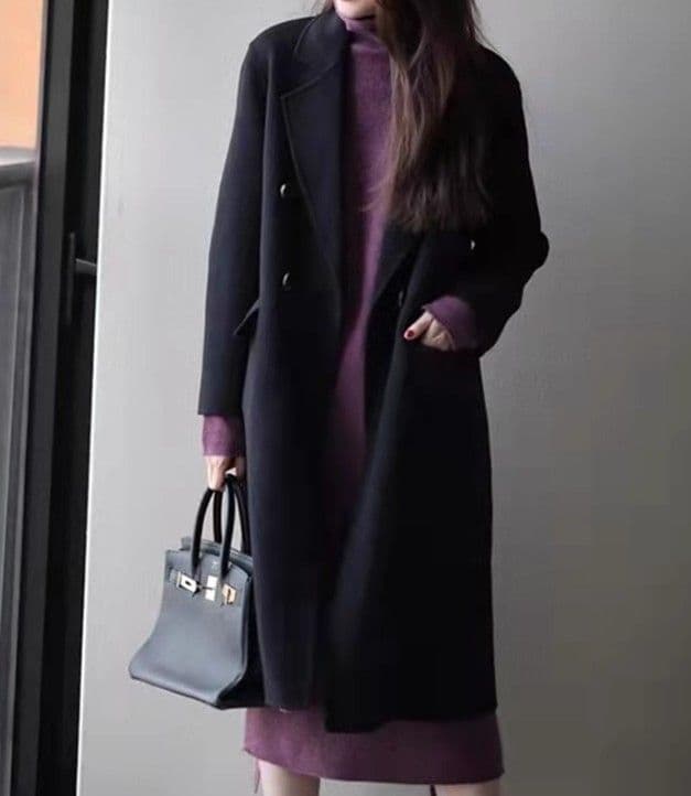 ブルベ冬服 ウエストベルト タートルネックワンピース